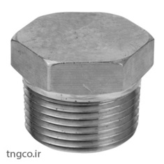 درپوش فورج دنده استنلس استیل 304  کلاس 3000 PLUG FORGED  A182 F304L  SCRD 3000#
