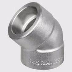 زانو ساکت ولد استنلس استیل 45 درجه کلاس 3000 A182 F304L
