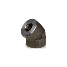 زانو 45 درجه فورج دنده کلاس 6000 ELBOW 45 FORGED A105 SCRD 6000#