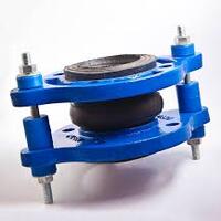 لرزه گیر لاستیکی مهاردار PN16 مارک قرمز و آبی 16 بار 90درجه  ارتعاشات صنعتی ایران