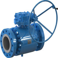 شیر توپی ترینیون بال ولو فولادی ردیوس بور کلاس 300 ball valve redused bore