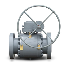 شیر توپی ترینیون بال ولو فولادی فول بور کلاس 600 ball valve full bore