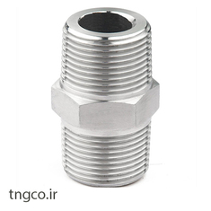 مغزی فورج دنده استنلس استیل 316  کلاس 6000 HEXNIPPLE FORGED  A182 F316L  SCRD 6000#