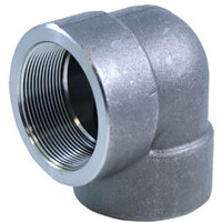 زانو 90 درجه فورج دنده کلاس 6000 ELBOW 90 FORGED A105 SCRD 6000#