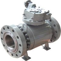 شیر توپی ترینیون بال ولو فولادی فول بور کلاس 1500 ball valve full bore
