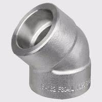 زانو ساکت ولد استنلس استیل 45 درجه کلاس 3000 A182 F304L